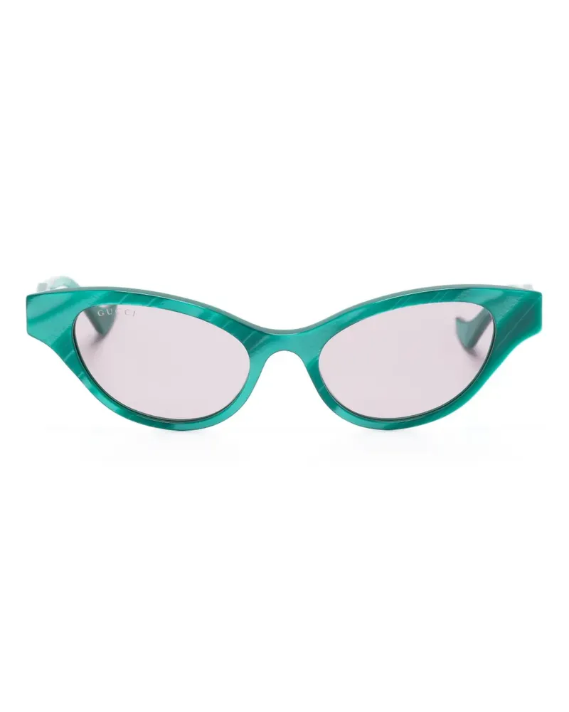 Gucci Sonnenbrille mit GG - Grün Grün