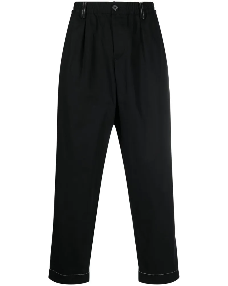 Marni Hose mit Kontrastnähten - Schwarz Schwarz