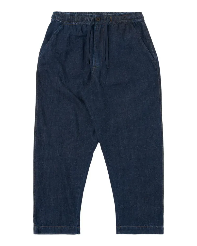 Universal Works Hi Water elasticated-waist jeans - Blau Blau