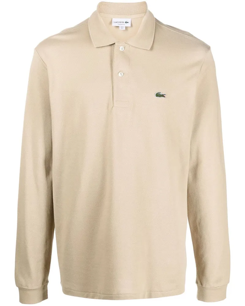 Lacoste Poloshirt mit Logo-Applikation - Nude Nude
