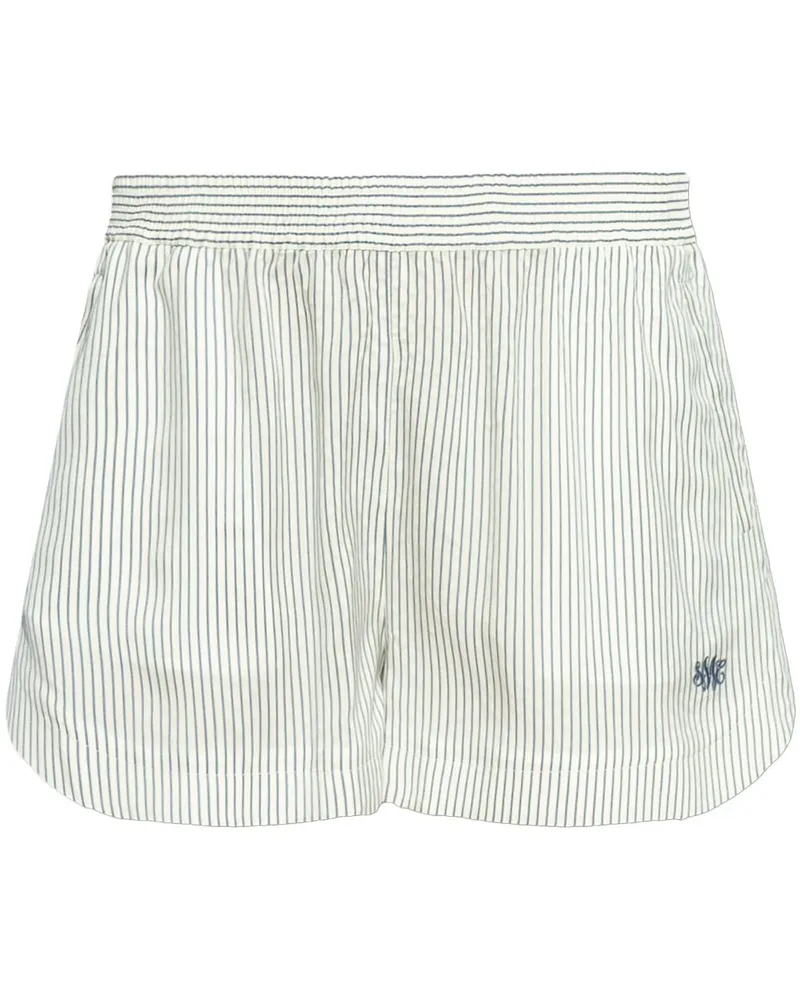 Stella McCartney Shorts aus Seide - Weiß Weiß