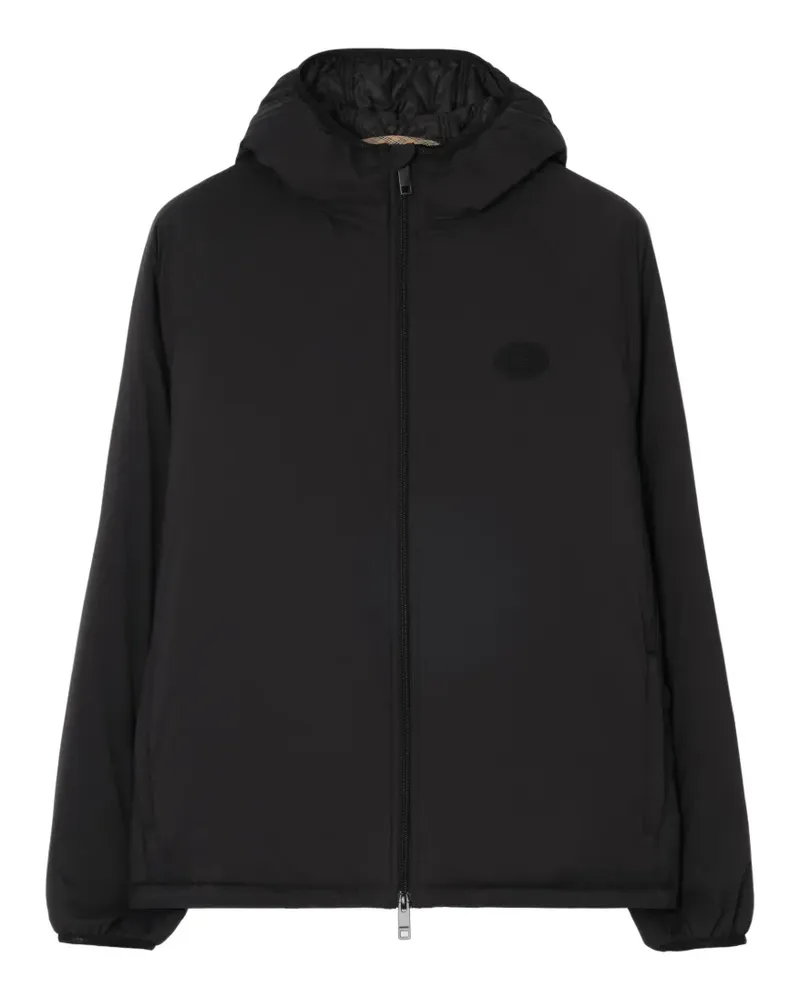 Burberry packable nylon Dunwich hooded jacket - Schwarz Schwarz