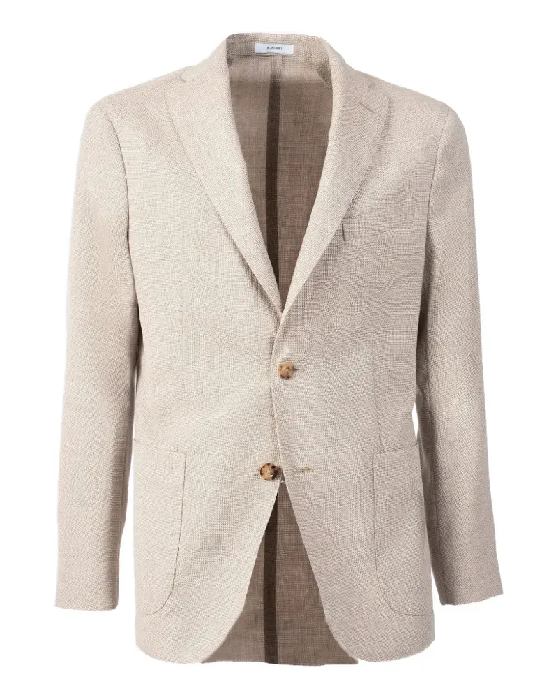 Boglioli single-breasted wool blazer - Nude Nude