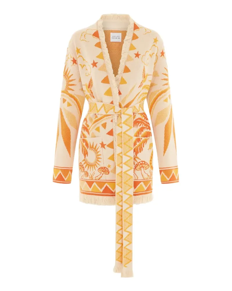 Hayley Menzies Magic Leopard cardigan - Gelb Gelb