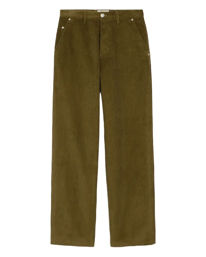 AMI Paris Cordhose mit lockerem Schnitt - Grün Grün