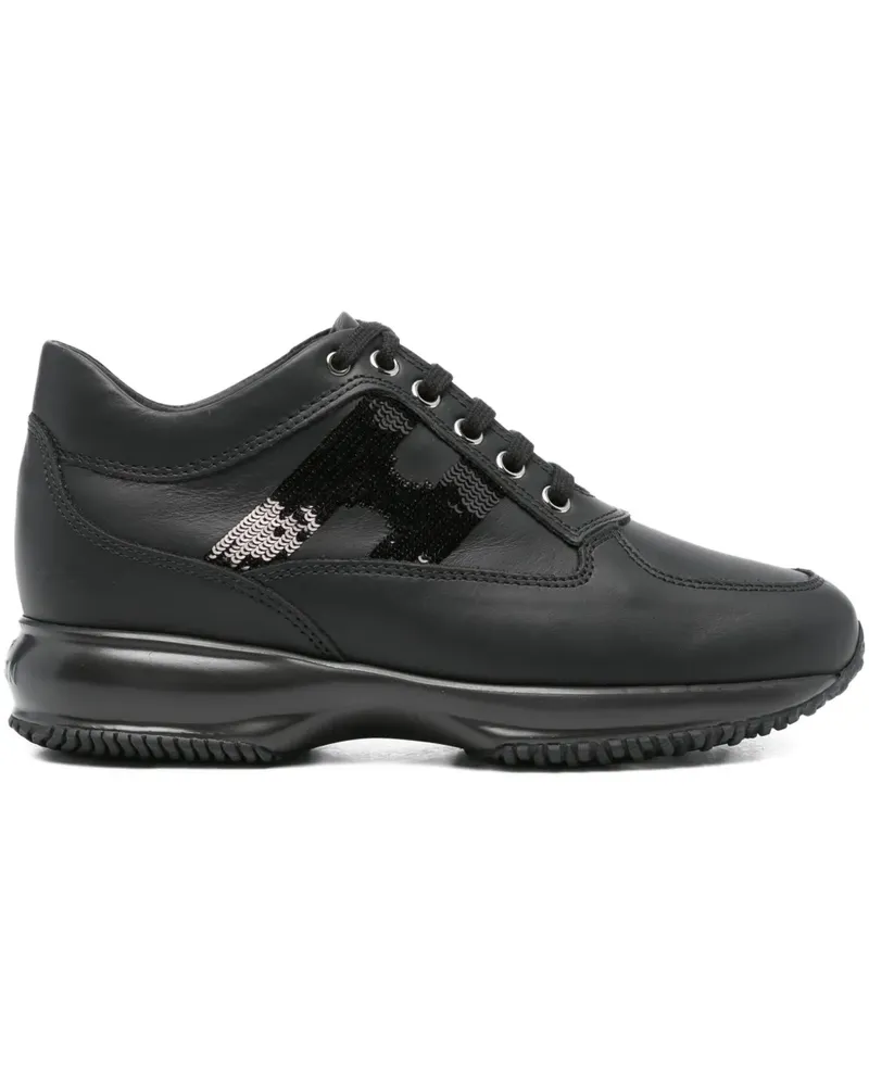 Hogan Interactive Sneakers mit Pailletten - Schwarz Schwarz
