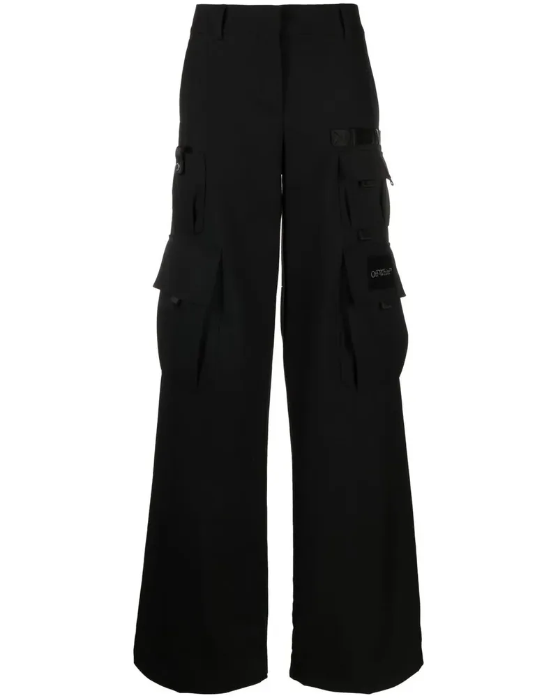 OFF-WHITE Cargohose mit weitem Bein - Schwarz Schwarz