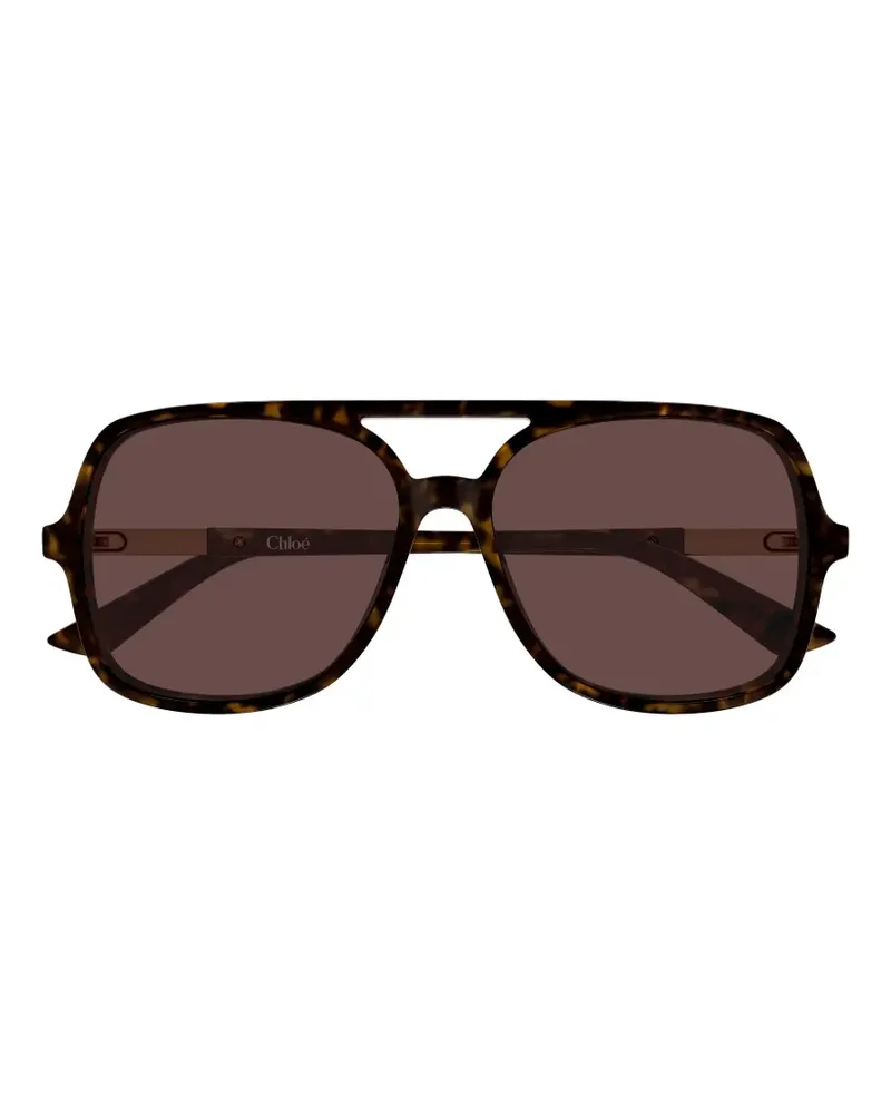 Chloé Sonnenbrille mit Oversized-Gestell - Braun Braun