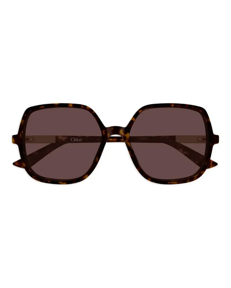 Chloé Sonnenbrille mit Oversized-Gestell - Braun Braun