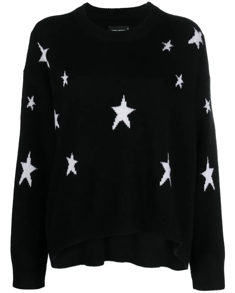 Zadig & Voltaire Kaschmirpullover mit Print - Schwarz Schwarz