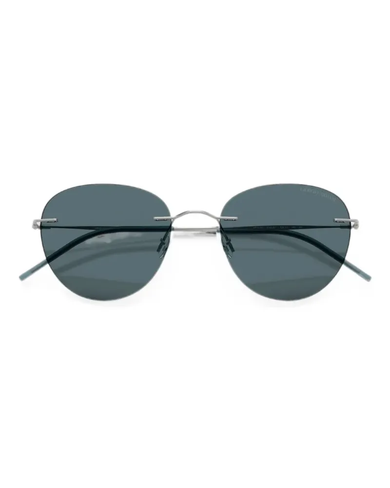Giorgio Armani round-frame sunglasses - Silber Silber