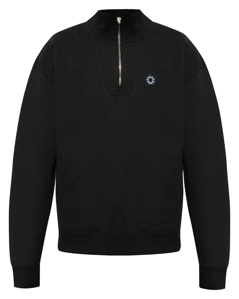 Kenzo Sweatshirt mit Boke Flower-Applikation - Schwarz Schwarz