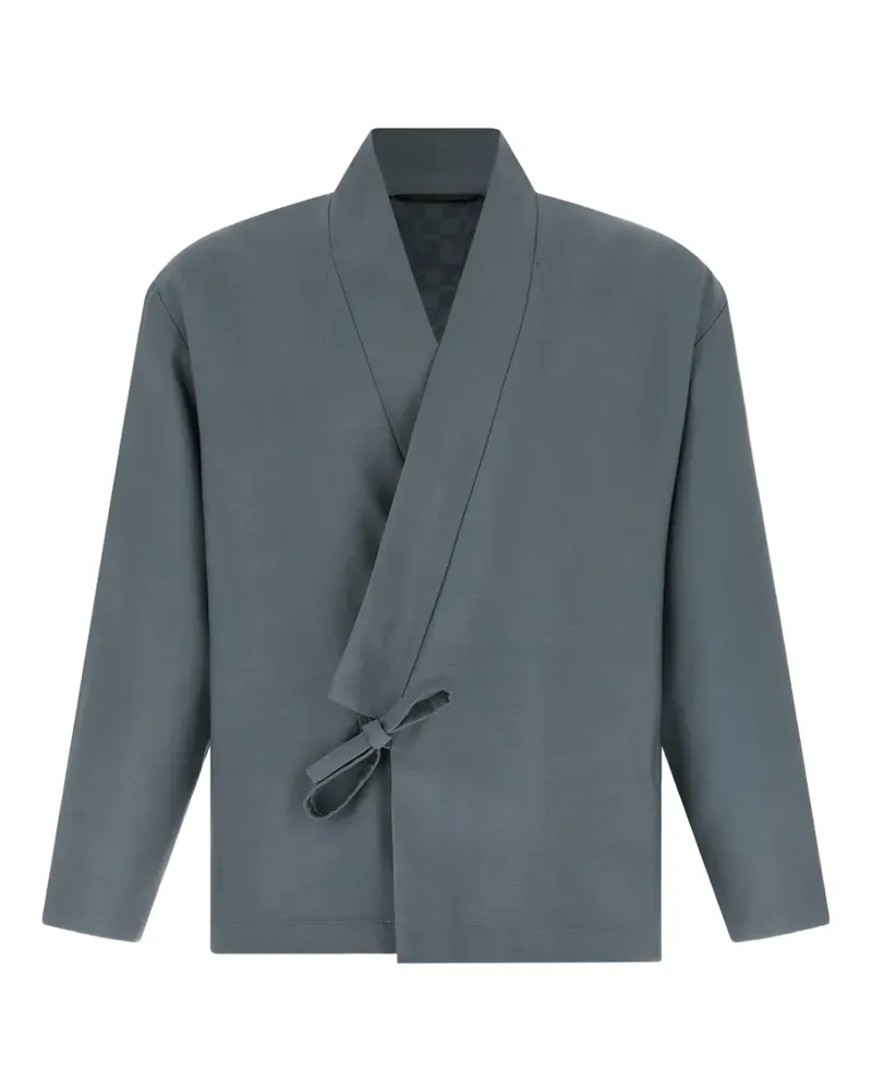 Kenzo wrap-closure jacket - Grau Grau