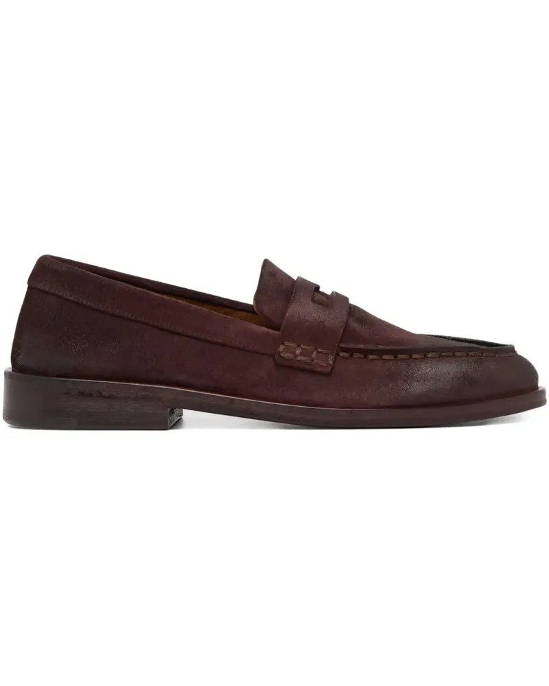 Marsèll Penny-Loafer aus Wildleder - Rot Rot