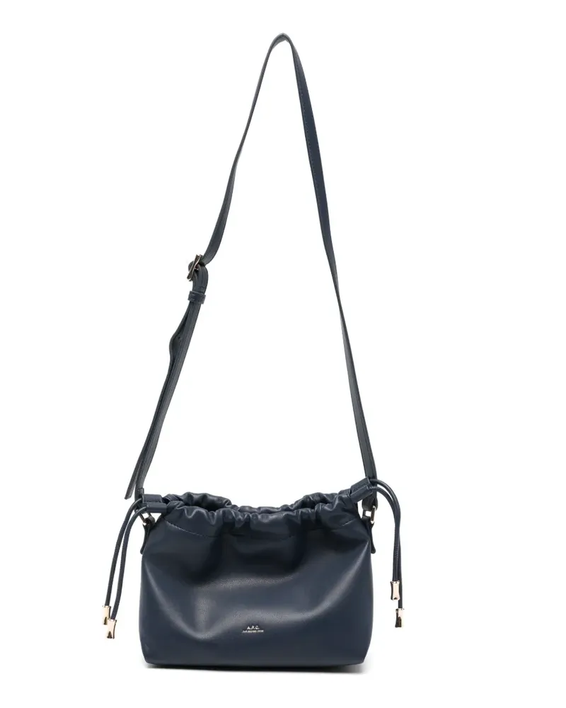 A.P.C. Mini Ninon Schultertasche - Blau Blau
