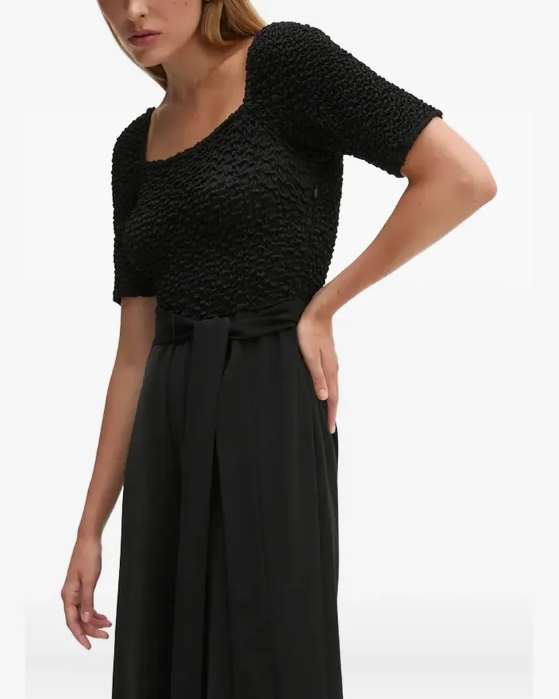 DKNY Strukturierter Jumpsuit mit Gürtel - Schwarz Schwarz