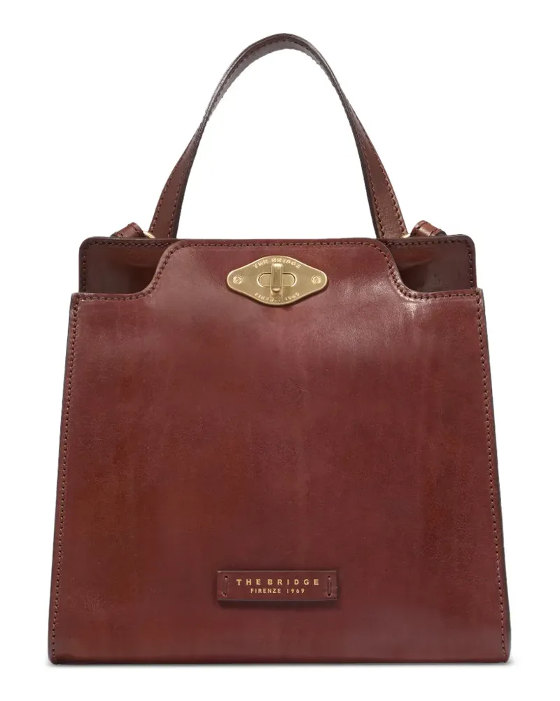 The Bridge Handtasche mit Drehverschluss - Braun Braun