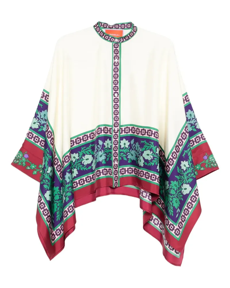 La DoubleJ floral-pattern shirt - Weiß Weiß