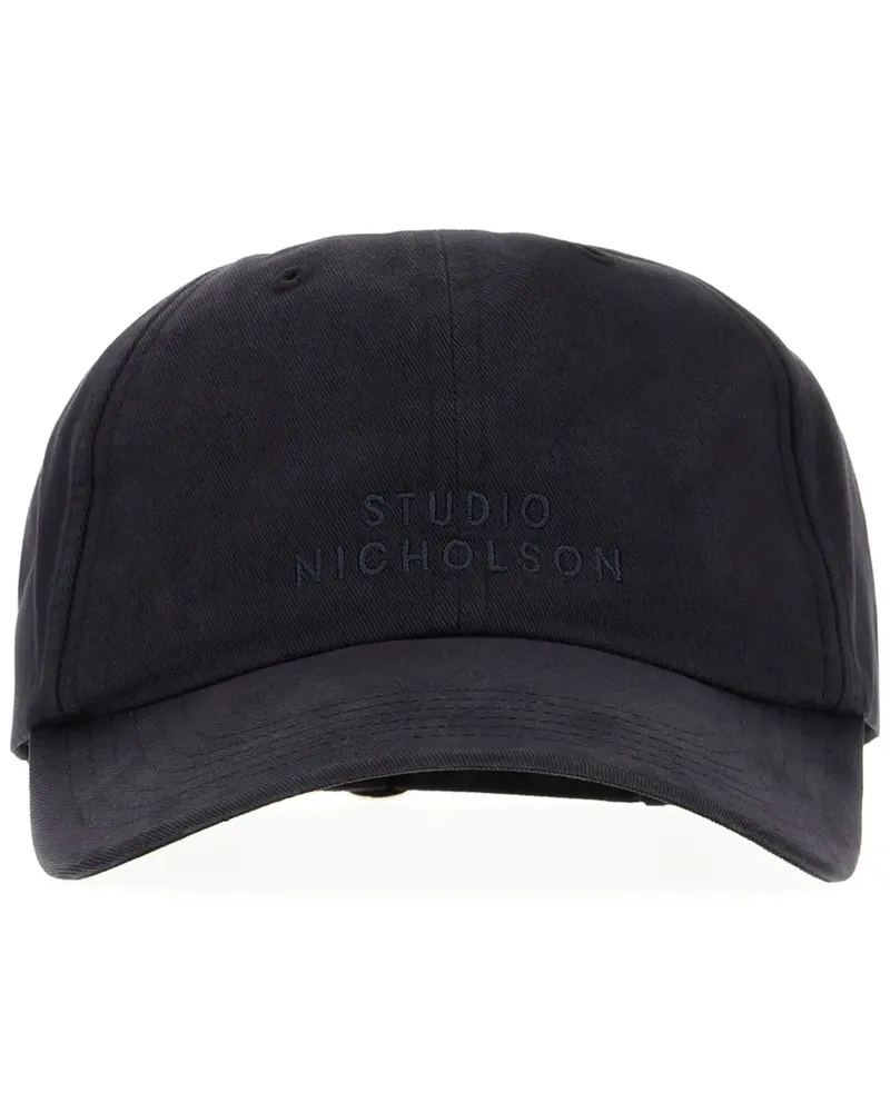 Studio Nicholson Baseballkappe mit Logo-Stickerei - Blau Blau