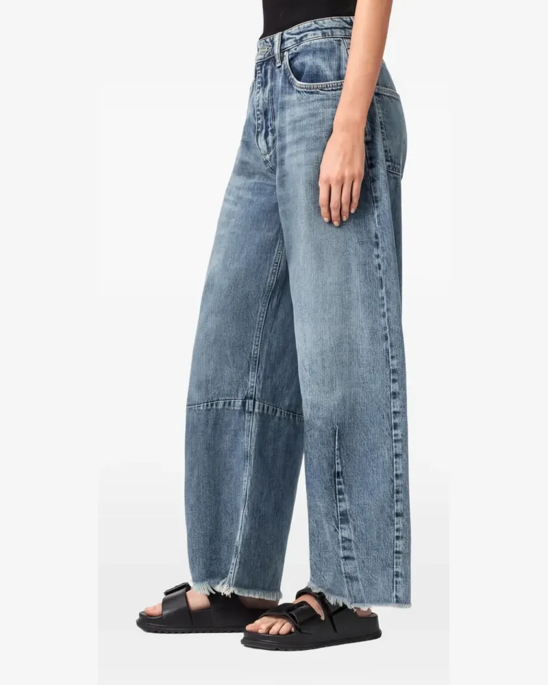 AllSaints Ausgefranste Jeans - Blau Blau