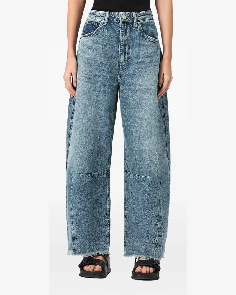 AllSaints Ausgefranste Jeans - Blau Blau