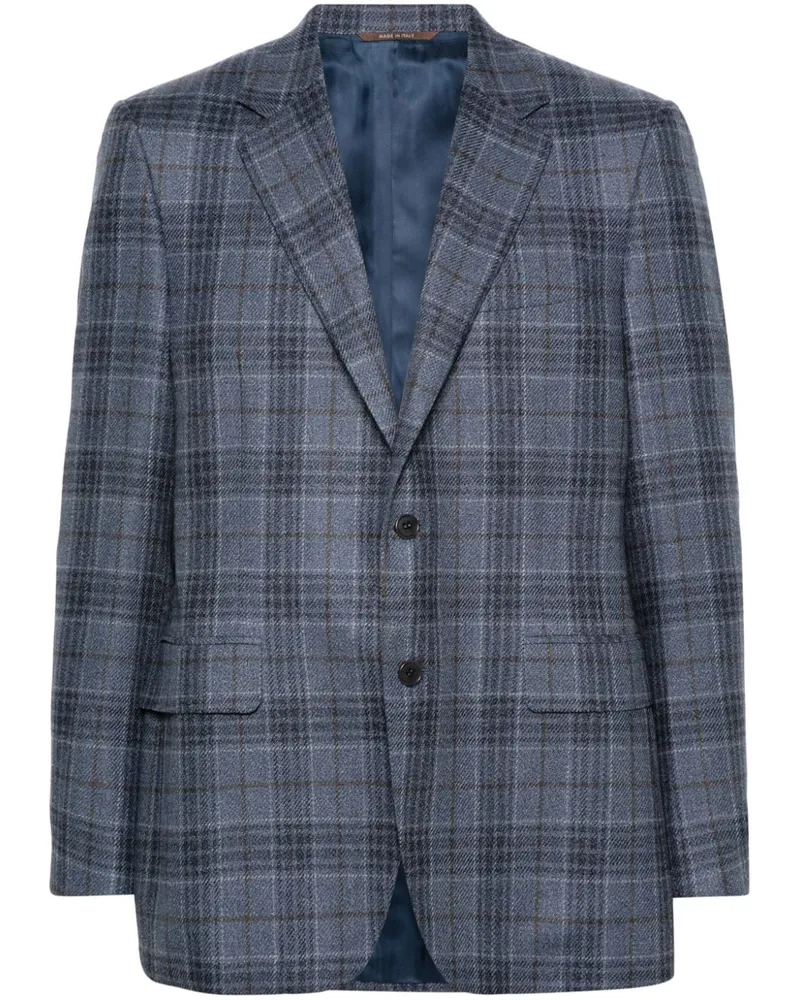 Canali Kariertes Sakko - Blau Blau