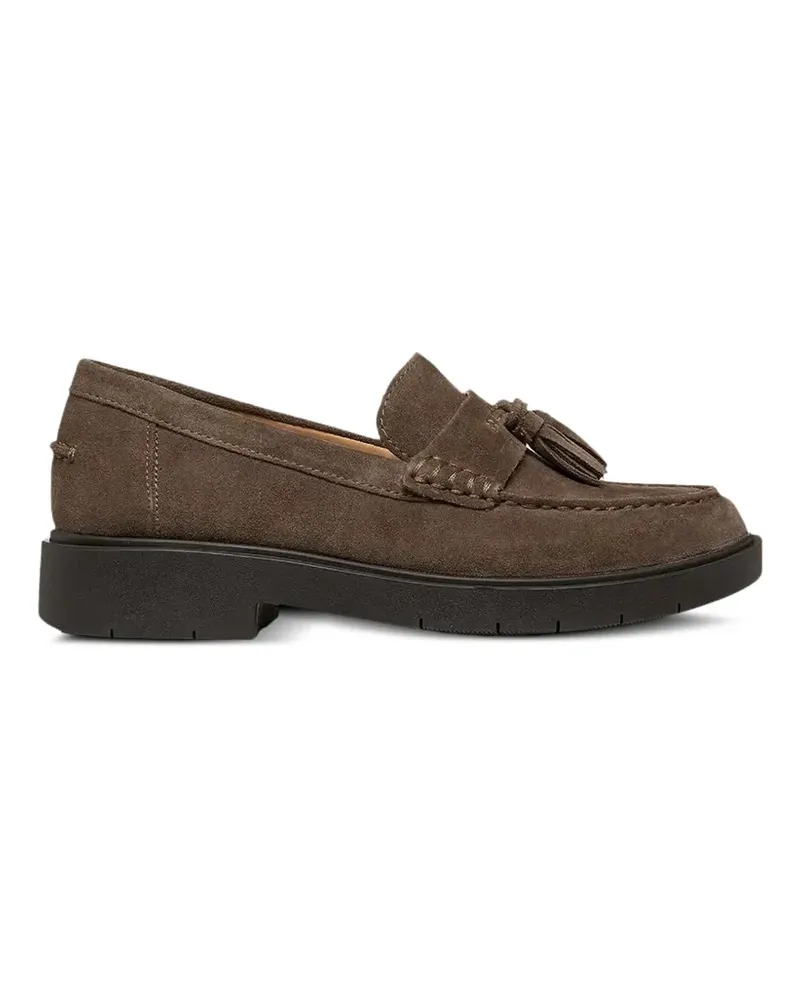 Geox Spherica tassel-detail suede loafers - Braun Braun