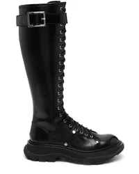 Alexander McQueen Tread Slick Stiefel Schwarz