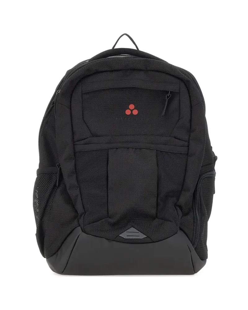 Peuterey Teno logo-print zipped backpack - Schwarz Schwarz