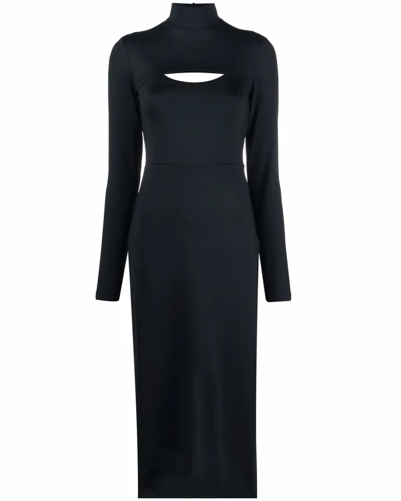 AMBUSH Midikleid mit Cut-Outs - Schwarz Schwarz