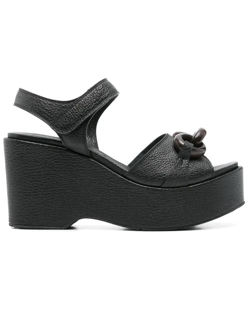 Pedro Garcia Delta Sandalen 95mm - Schwarz Schwarz