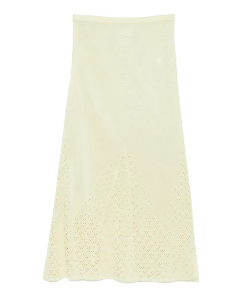 Paris Georgia Amelia openwork midi skirt - Gelb Gelb