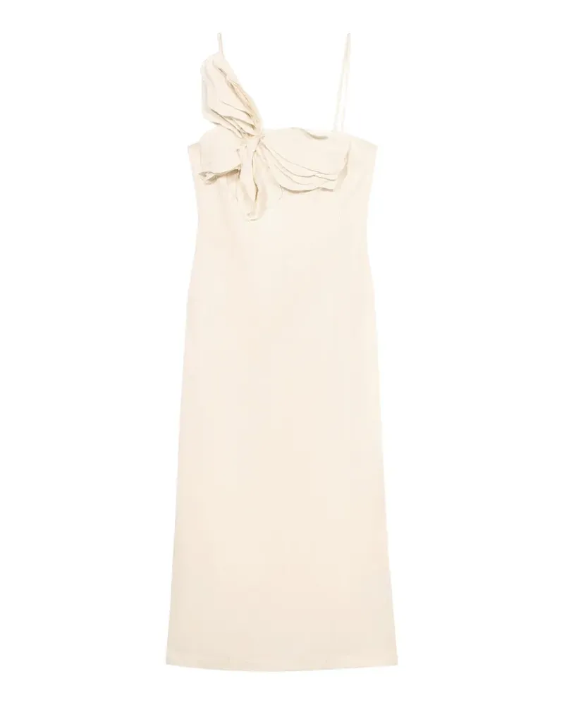 Blumarine Midikleid mit Schmetterlingsmotiv - Nude Nude