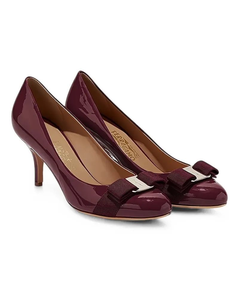 Ferragamo Pumps mit Vara-Schleife - Violett Violett
