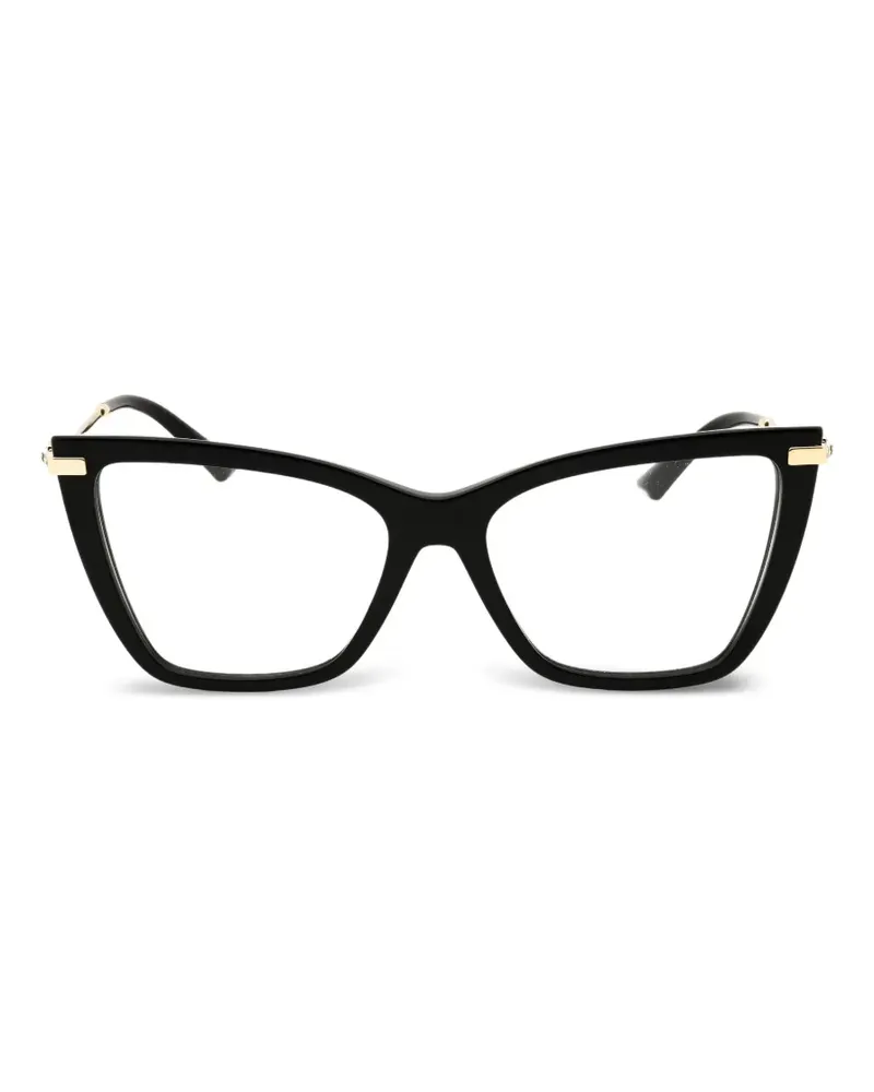 Jimmy Choo Brille mit Cat-Eye-Gestell - Schwarz Schwarz