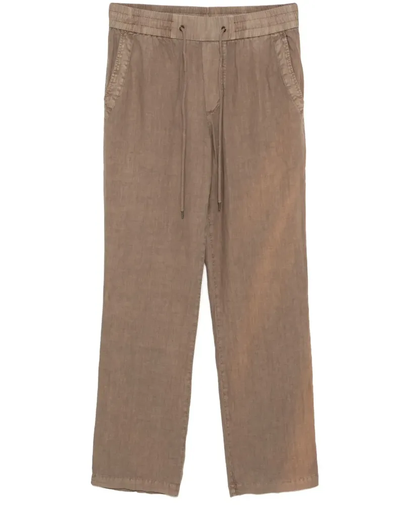 James Perse Leinenhose mit geradem Bein - Braun Braun