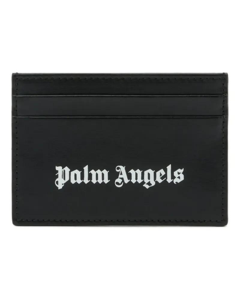 Palm Angels Kartenetui mit Logo - Schwarz Schwarz