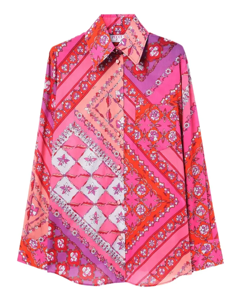Emilio Pucci Festa Hemd mit Print - Rosa Rosa