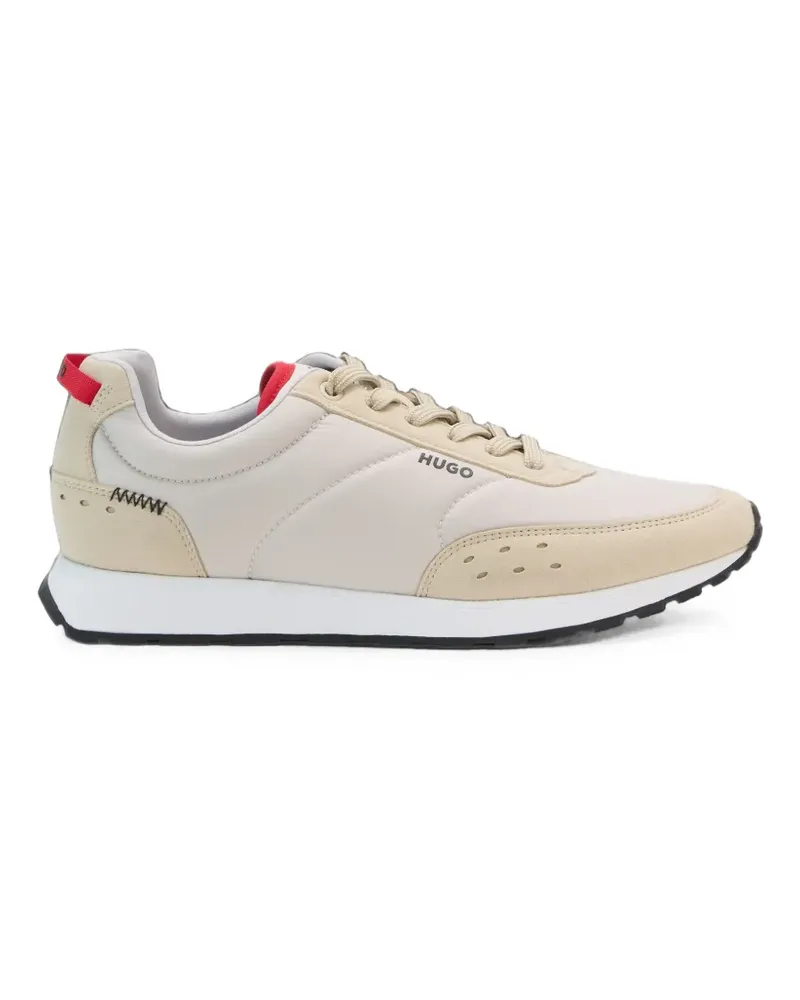 HUGO BOSS retro-inspired trainers with faux suede - Grau Grau