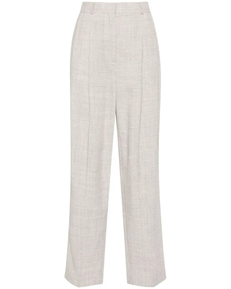 Totême double-pleated tailored trousers - Nude Nude