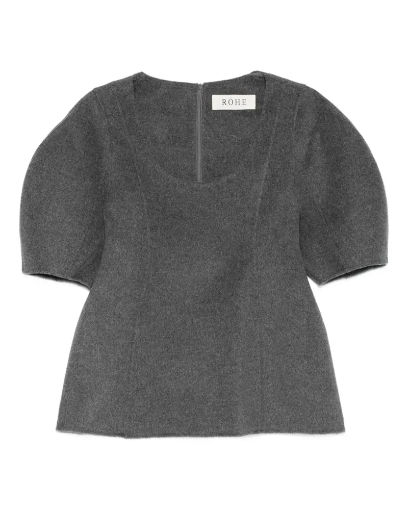 Róhe Bluse aus Kaschmirgemisch - Grau Grau