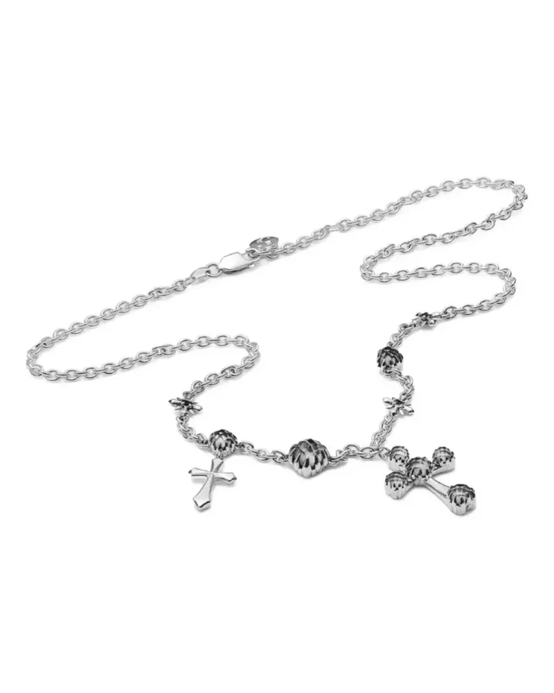 Stolen Girlfriends Club cross-charm necklace - Silber Silber