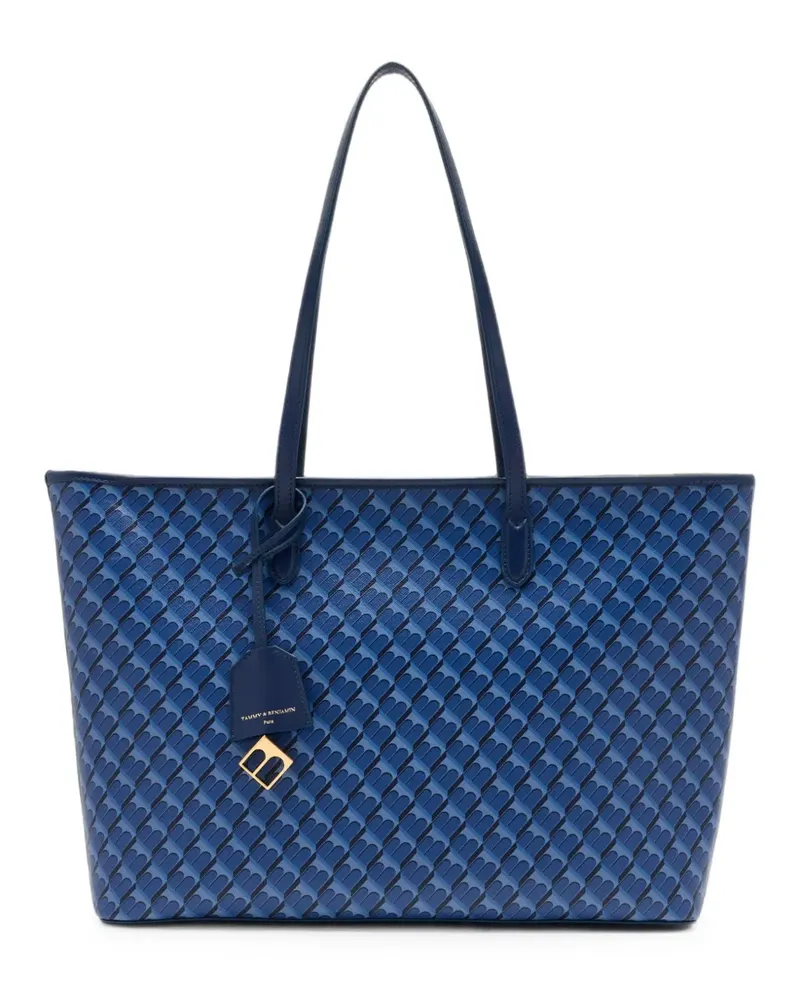 Tammy & Benjamin nano Shopper monogram-print tote bag - Blau Blau