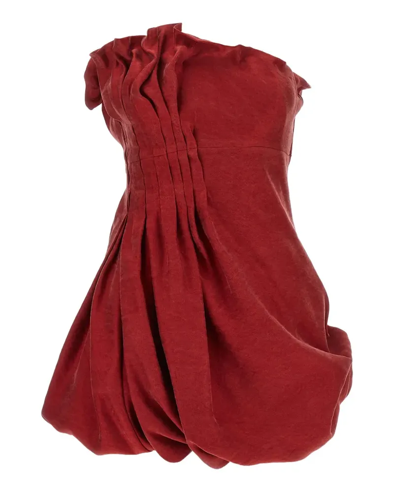 Magda Butrym pleated asymmetrical mini dress - Rot Rot
