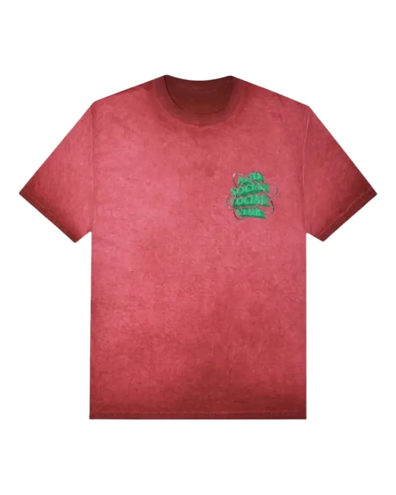 Anti Social Social Club New & Gone T-Shirt mit rundem Ausschnitt - Rot Rot