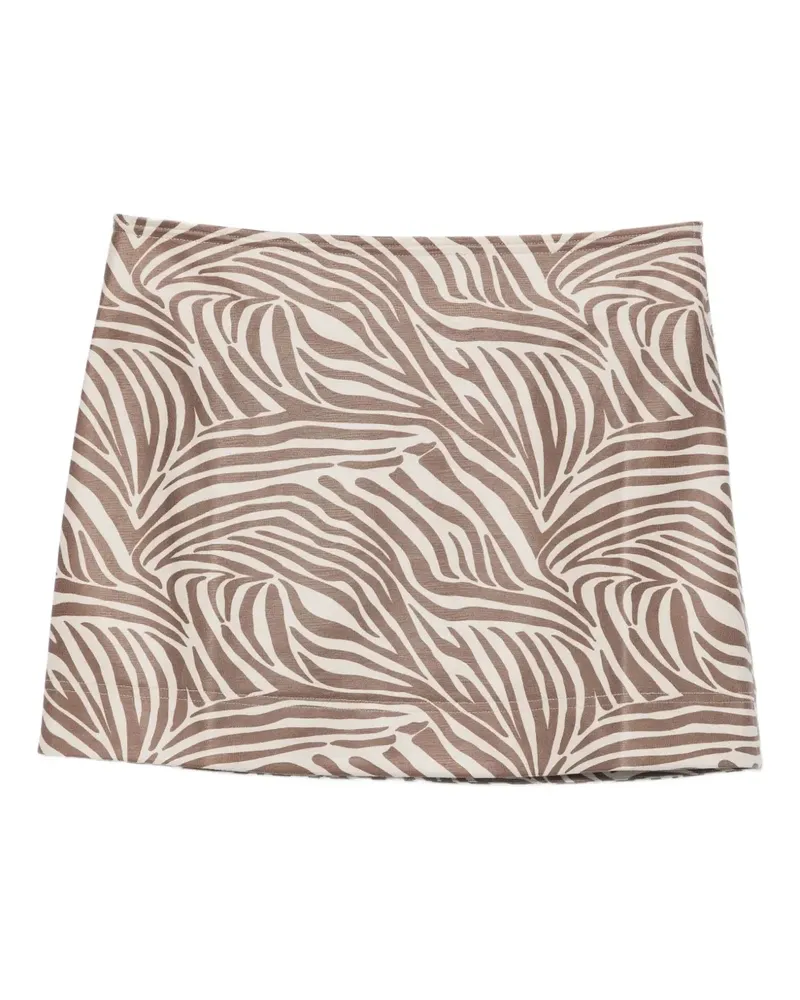 Mes Demoiselles zebra-pattern mini skirt - Schwarz Schwarz