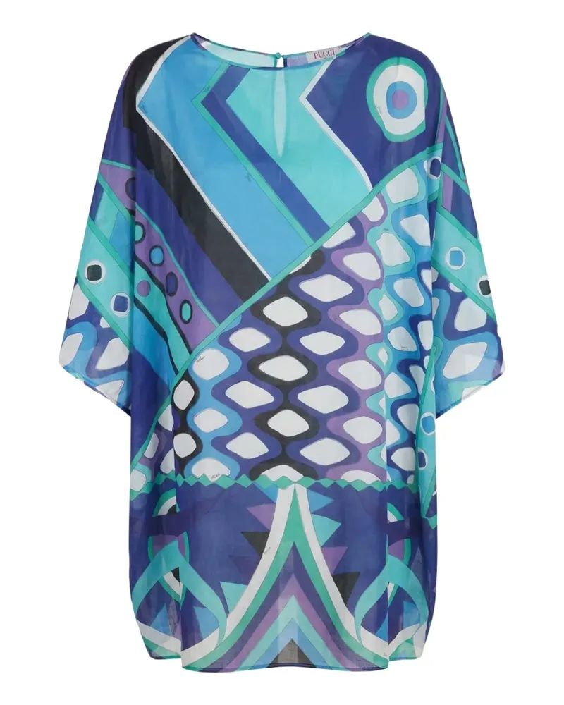 Emilio Pucci Kaftan mit Print - Blau Blau