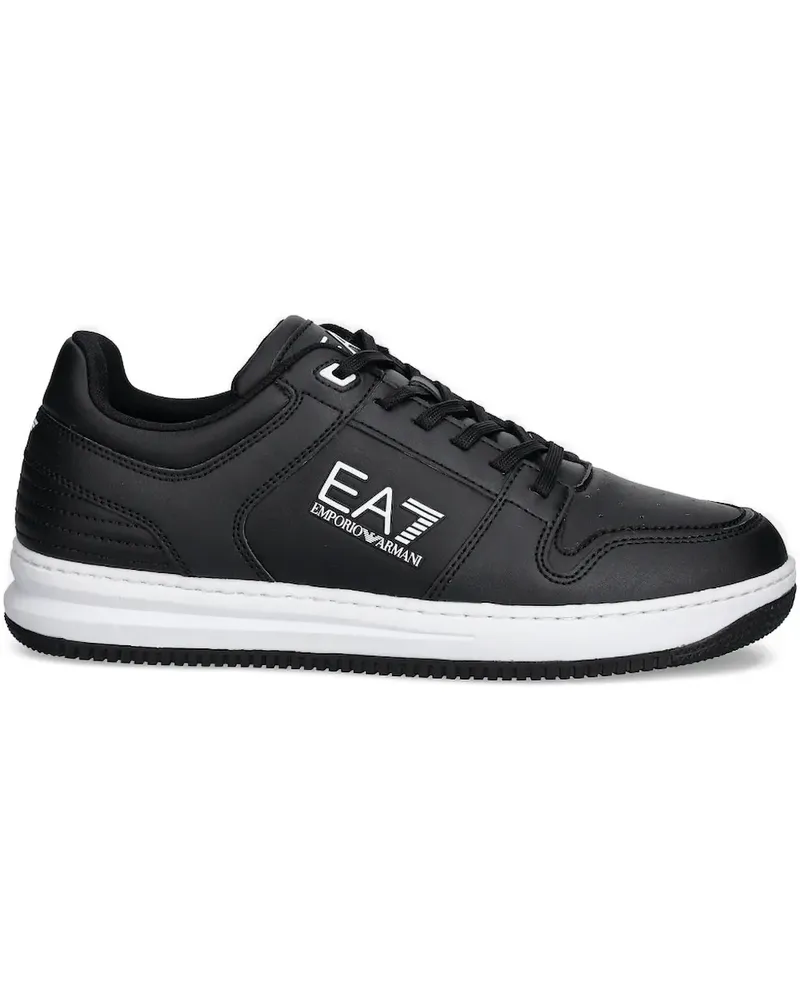 EA7 Sneakers mit Logo - Schwarz Schwarz