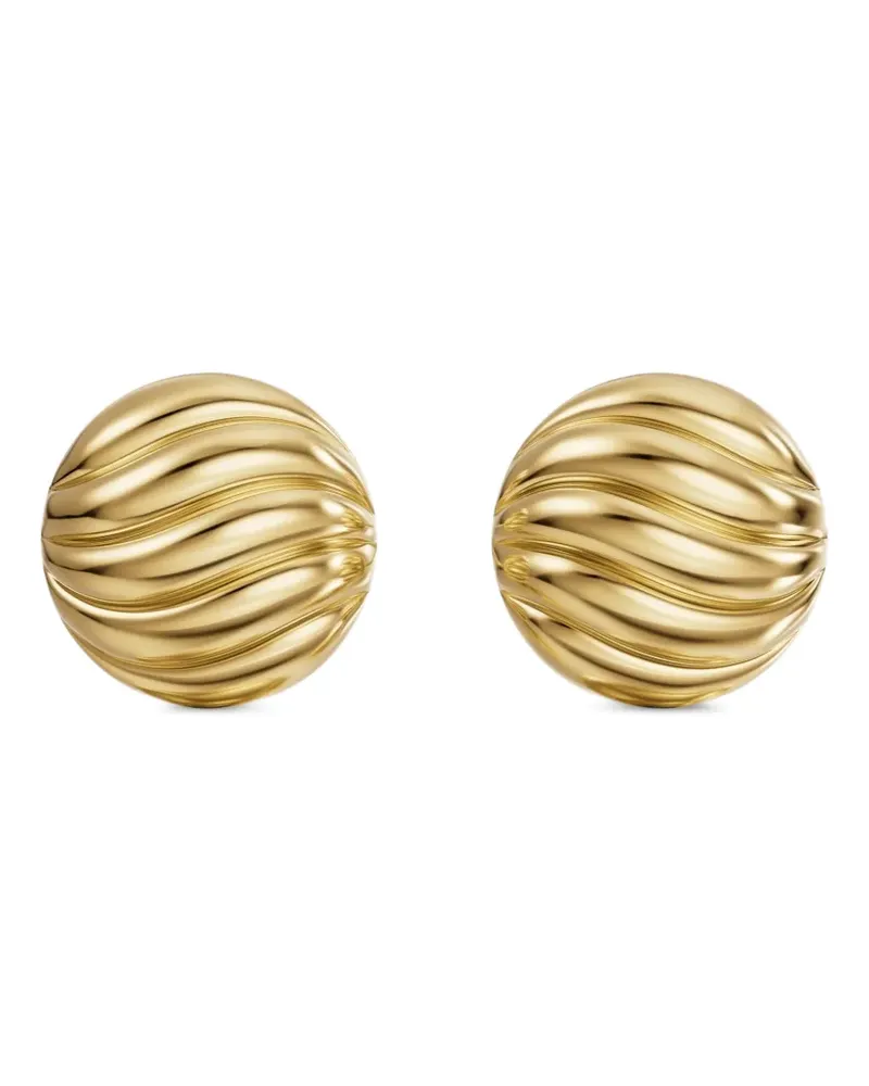 David Yurman Sculpted Cable stud earrings - Gold Gold