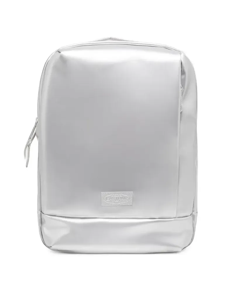 Eastpak Tecum F logo-patch backpack - Silber Silber